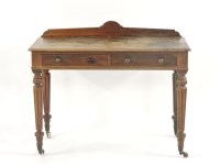Lot 395 - A Victorian mahogany hall table