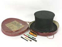 Lot 235 - A Scotts of Old Bond Street opera hat and box