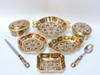 Lot 39 - A collection of Royal Crown Derby Imari pattern porcelain items