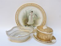 Lot 96 - A Minton for Tiffany & Co porcelain cabinet plate