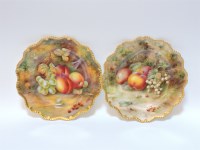 Lot 113 - A pair of Royal Worcester cabinet plates