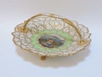 Lot 114 - A 19th century Flight Barr & Barr Worcester porcelain basket