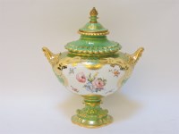 Lot 172 - A Royal Crown Derby porcelain urn and cover