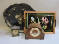 Lot 265 - An early 20th century chinoiserie mantel clock