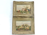 Lot 345 - 19th century School
COWS WATERING;
SHEEP IN A LANDSCAPE
A pair