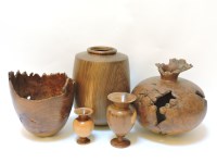 Lot 237 - A Nick Agar turned wooden vase