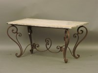 Lot 440 - A marble table