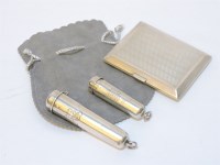 Lot 24 - A silver cigarette case