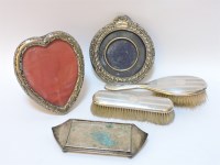 Lot 26 - A silver backed brush