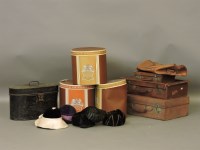 Lot 306 - A collection of vintage leather luggage