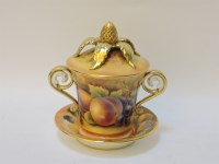 Lot 175 - A Royal Worcester porcelain custard cup