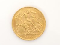 Lot 11 - A half sovereign