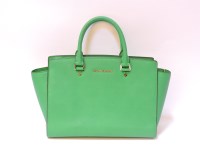 Lot 336A - A Michael Kors Selma green tote bag