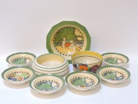 Lot 329A - Six Booth's 'Countryside' pattern dessert bowls