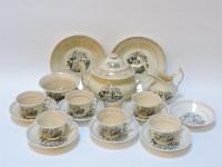 Lot 274 - A 19th century Sunderland lustre tea service