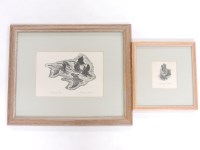 Lot 370 - James Dodds (b.1957)
'GEESE';
'POST'
Two wood engravings