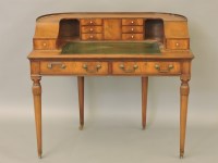 Lot 445 - A Titchmarsh & Goodwin George III style mahogany Carlton House type desk