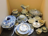 Lot 197 - A large quantity of blue and white ceramics