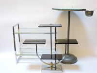 Lot 339 - An Art Deco three tier chrome shop counter display stand