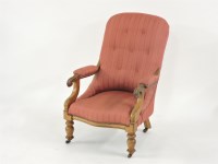 Lot 482 - A Victorian mahogany library chair