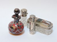 Lot 86 - A small cut glass and hardstone mounted box