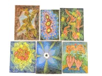 Lot 350 - Elvic Steele (1920-1997)
'THE PRESENCE OF BORAGE';
'DECORATIVE INDIVIDUAL';
'DANCE OF A CAVE SPIRIT';
And three UNTITLED
In total six