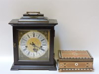 Lot 263 - A German three train mantel clock