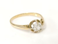 Lot 31 - A single stone diamond ring