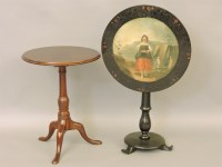 Lot 465 - A Victorian papier mâché painted table