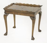 Lot 442 - A Queen Anne-style walnut coffee table