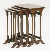 Lot 449 - An Edwardian inlaid quartetto nest of tables