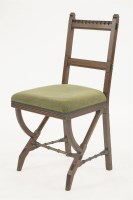 Lot 417 - In the manner of Charles Bevan: an oak side chair