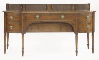 Lot 499 - A Regency mahogany bow front sideboard