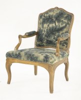 Lot 547 - A beechwood fauteuil