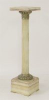 Lot 487 - A Victorian gilt-mounted onyx pedestal