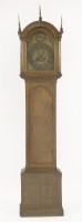 Lot 314 - An oak longcase clock