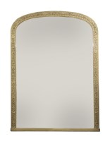 Lot 438 - A large Victorian gilt gesso overmantel mirror