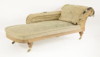 Lot 458 - Howard & Sons oak chaise longue