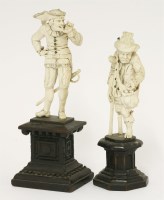 Lot 59 - Two Dieppe ivory figures