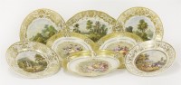 Lot 19 - A collection of Derby porcelain plates