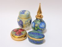 Lot 128 - Four pieces of Moorcroft enamel wares