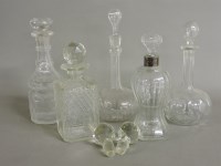 Lot 191 - Five 19th century and later decanters