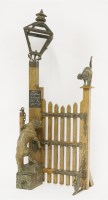 Lot 85 - A Victorian oak pipe rack
