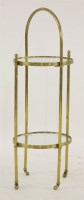 Lot 504 - A Victorian brass two-tier trolley