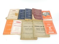 Lot 119 - A collection of 1950s railway timetables