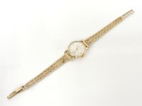 Lot 24 - A ladies 9ct gold Eterna mechanical strap watch