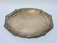 Lot 122 - A silver tray