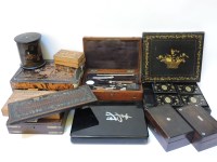 Lot 255 - A collection of Oriental and other boxes