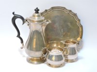 Lot 121 - A silver coffee pot