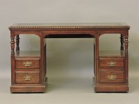 Lot 398 - A Victorian mahogany desk